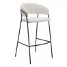 Josephine Barstool in Cream - Angled - Josephine Barstool in Cream - Angled