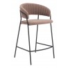 Josephine Counter Stool in Brown - Angled