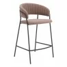 Josephine Counter Stool in Brown - Angled - Josephine Counter Stool in Brown - Angled