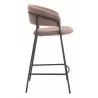 Josephine Counter Stool in Brown - Side - Josephine Counter Stool in Brown - Side