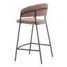 Josephine Counter Stool in Brown - Back Angled