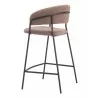 Josephine Counter Stool in Brown - Back Angled - Josephine Counter Stool in Brown - Back Angled