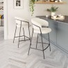 Josephine Counter Stool in Cream - Lifestyle