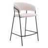 Josephine Counter Stool in Cream - Angled