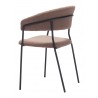 Josephine Dining Chair in Brown-back view 3