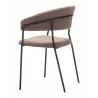 Josephine Dining Chair in Brown-back view 3 - Josephine Dining Chair in Brown-back view 3