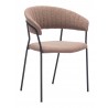 Josephine Dining Chair in Brown-side view 2