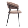 Josephine Dining Chair in Brown-side view 1