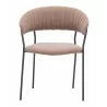 Josephine Dining Chair in Brown-front view 1 - Josephine Dining Chair in Brown-front view 1