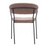 Josephine Dining Chair in Brown-back view 1