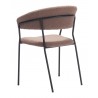 Josephine Dining Chair in Brown-back view 2