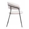 Josephine Dining Chair in Cream- side view 1