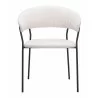 Josephine Dining Chair in Cream- front view 1 - Josephine Dining Chair in Cream- front view 1