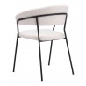 Josephine Dining Chair in Cream- Back view 1