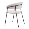 Josephine Dining Chair in Cream- Back view 3