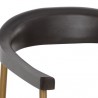 Sunpan Giorgio Dining Armchair - Polo Club Stone - Closeup Top Angle