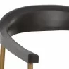 Sunpan Giorgio Dining Armchair - Polo Club Stone - Closeup Top Angle - Sunpan Giorgio Dining Armchair - Polo Club Stone - Closeup Top Angle
