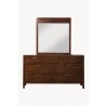 Alpine Furniture Carmel Mirror, Cappuccino - Front Angle