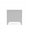 Alpine Furniture Carmel 2 Drawer Nightstand in White - Back