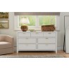 Alpine Furniture Carmel 7 Drawer Dresser In White - Lifestyle