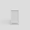 Alpine Furniture Carmel 7 Drawer Dresser In White - Side