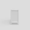 Alpine Furniture Carmel 7 Drawer Dresser In White - Side - Alpine Furniture Carmel 7 Drawer Dresser In White - Side