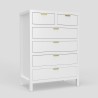 Alpine Furniture Carmel Chest in White - Angled View