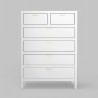 Alpine Furniture Carmel Chest in White - Front