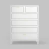 Alpine Furniture Carmel Chest in White - Front - Alpine Furniture Carmel Chest in White - Front