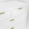 Alpine Furniture Carmel Chest in White - Top Angled - Alpine Furniture Carmel Chest in White - Top Angled