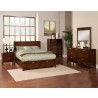 Alpine Furniture Carmel Queen Storage Bed in Cappuccino - Lifestyle