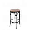 Henry Cross Back Backless Barstool 