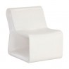 Sunpan Odyssey Lounge Chair White - Front Side Angle