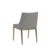 Sunpan Dionne Dining Chair in Monument Pebble - Back Side Angle