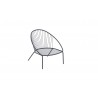 Bellini Aria Accent Chair Grey - Front Side Angle