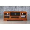 Furnitech 70" Contemporary Asian TV Stand Media Console - Front Angle