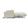 Innovation Living Cubed Full Size Sofa Bed With Arms in Mixed Dance Natural - Fully Folded, Side Angled