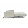 Innovation Living Cubed Full Size Sofa Bed With Arms in Mixed Dance Natural - Fully Folded, Side Angled - Innovation Living Cubed Full Size Sofa Bed With Arms in Mixed Dance Natural - Fully Folded, Side Angled