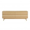 Greenington Monterey 4 Drawer Double Dresser, Wheat - Front Angle