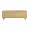 Greenington Monterey 4 Drawer Double Dresser, Wheat - Front Angle - Greenington Monterey 4 Drawer Double Dresser, Wheat - Front Angle