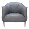 Julian Accent Chair in Gray- Front View 1