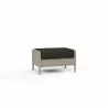 Manhattan Ottoman in Spectrum Carbon w/ Self Welt - Front Side Angle - Manhattan Ottoman in Spectrum Carbon w/ Self Welt - Front Side Angle
