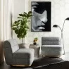 Sunpan Florin Swivel Lounge Chair - Nash Zebra - Lifestyle - Sunpan Florin Swivel Lounge Chair - Nash Zebra - Lifestyle
