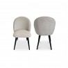 Moe's Home Collection Clarissa Dining Chair Light Grey - Set of Two - Set in View