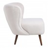 Moe's Home Collection Margot Accent Chair Vegan - Shearling Cream - Side Angle