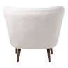 Moe's Home Collection Margot Accent Chair Vegan - Shearling Cream - Back Angle