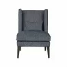 Sunpan Kenzo Lounge Chair in Fuego Navy - Abbington Navy - Front Angle - Sunpan Kenzo Lounge Chair in Fuego Navy - Abbington Navy - Front Angle