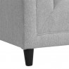 Sunpan Sanders Armchair Liv Dove - Seat Closeup Base Angle