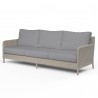 Manhattan Sofa in Canvas Granite w/ Self Welt - Front Side Angle