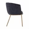 Sunpan Nadine Dining Chair Chacha Navy - Side Angle - Sunpan Nadine Dining Chair Chacha Navy - Side Angle